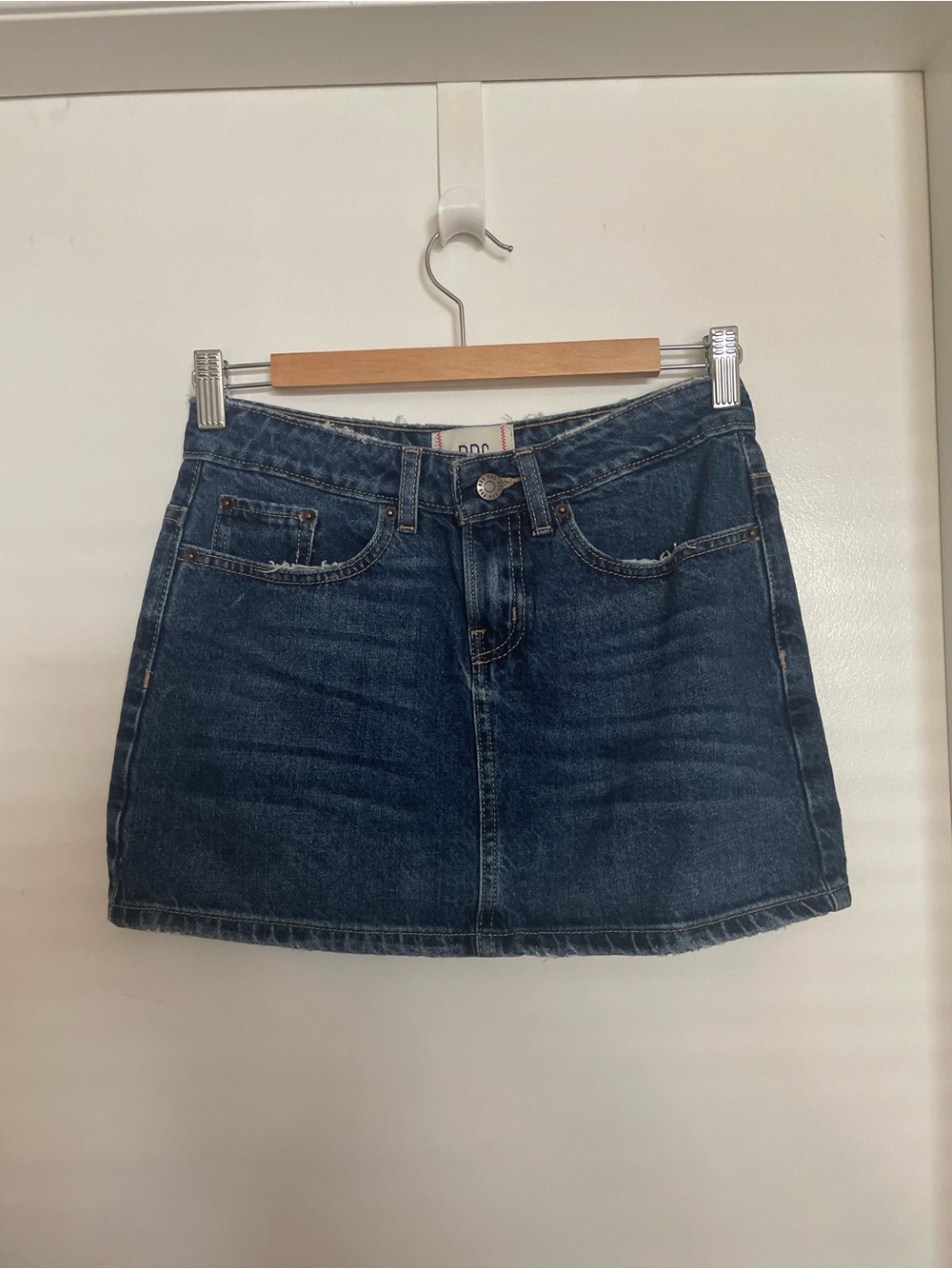 BDG Dark Blue Denim Mini Skirt